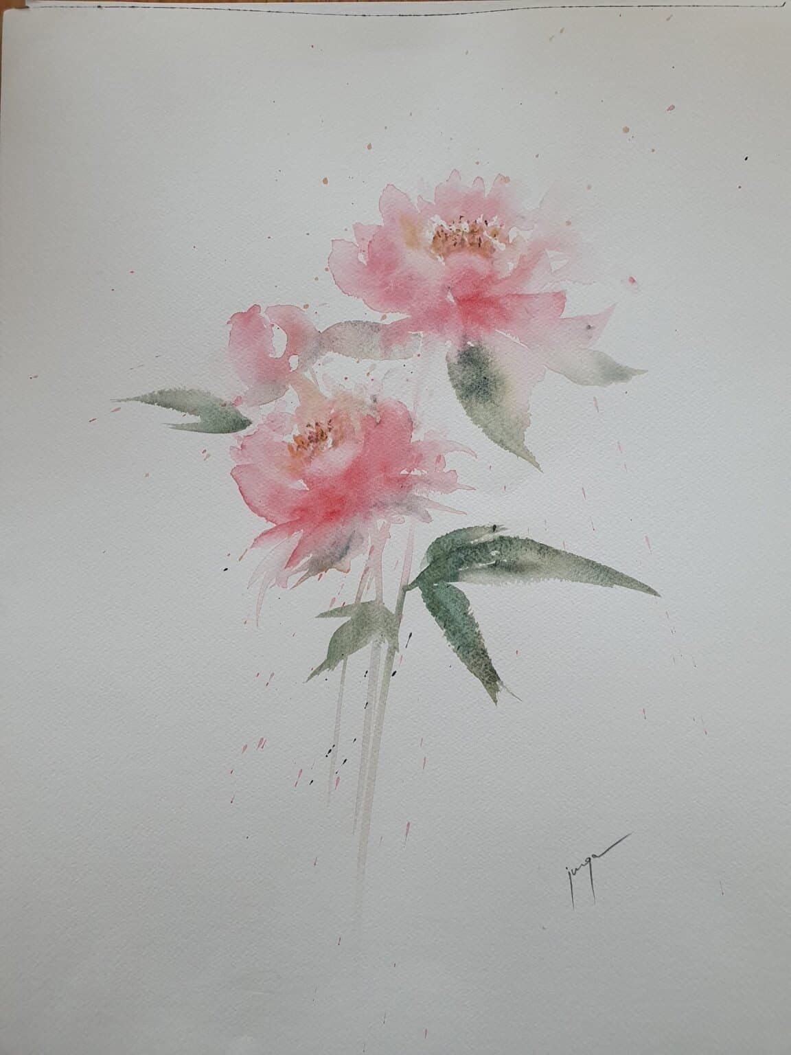 Summer memories, an original watercolour work by Jurga Vilimaite
