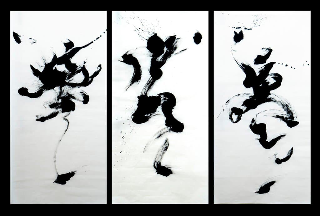 3 dances of the soul, an original ink work by Jurga Vilimaite