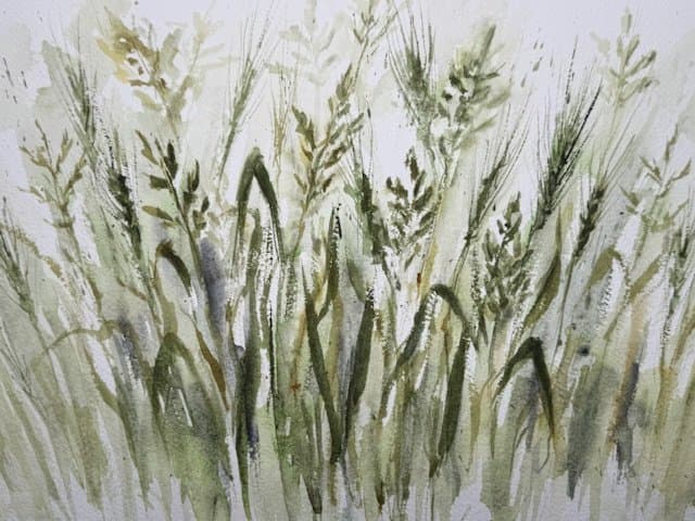Barefoot walk, an original watercolour work by Jurga Vilimaite