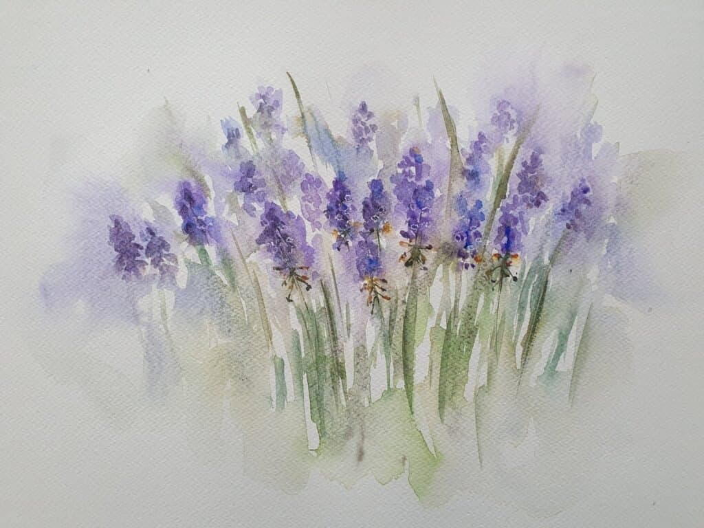Blues, an original watercolour work by Jurga Vilimaite