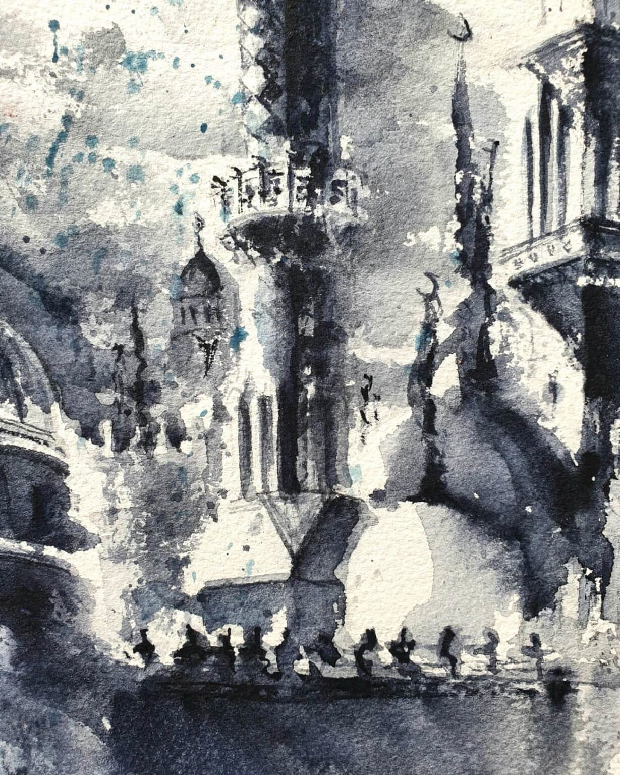 Cairo, Egypt, an original watercolour work by Jurga Vilimaite