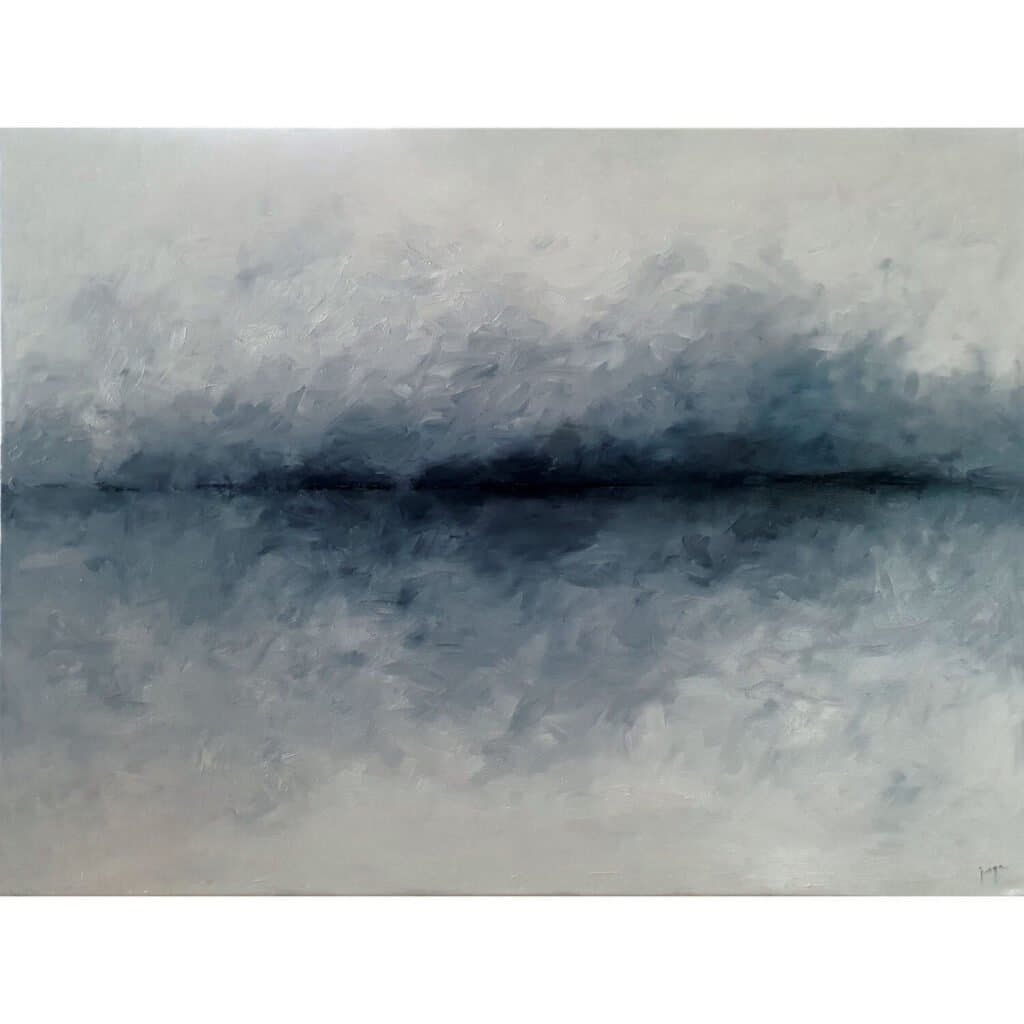 Curonian lagoon, an original oil work by Jurga Vilimaite