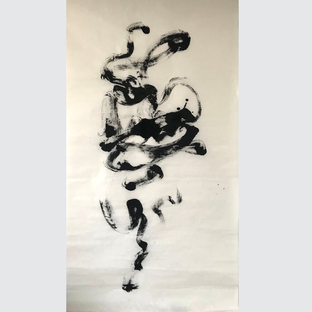 Dance of a frizzled soul II, an original ink work by Jurga Vilimaite