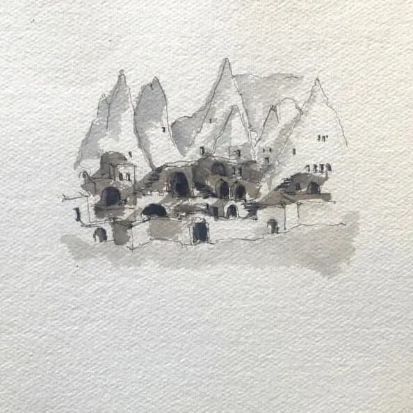 Detail 1 of Cappadocia, superior simplicity of.