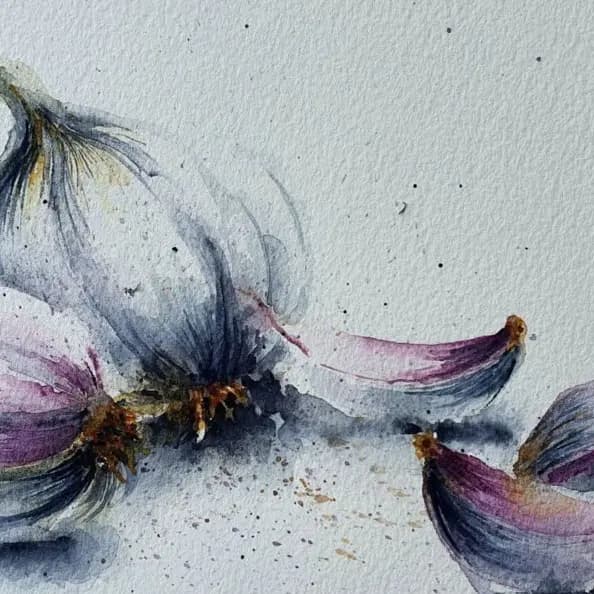 Detail 1 of Egyptian garlic