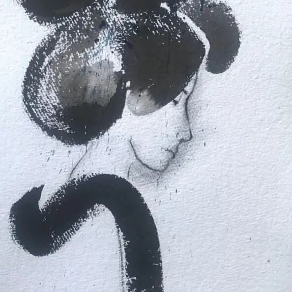 Detail 1 of Indigo rain