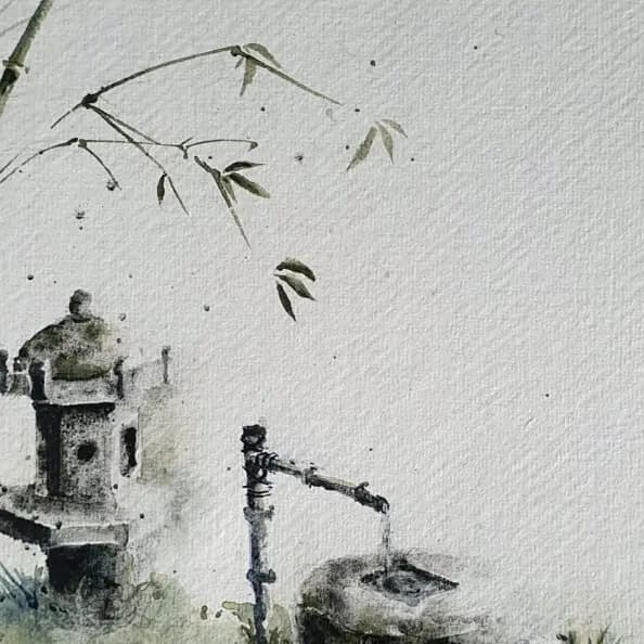 Detail 1 of Japanese garden