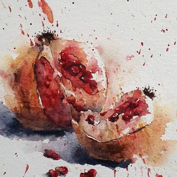 Detail 1 of Moroccan pomegranate