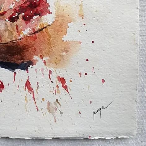 Detail 2 of Moroccan pomegranate