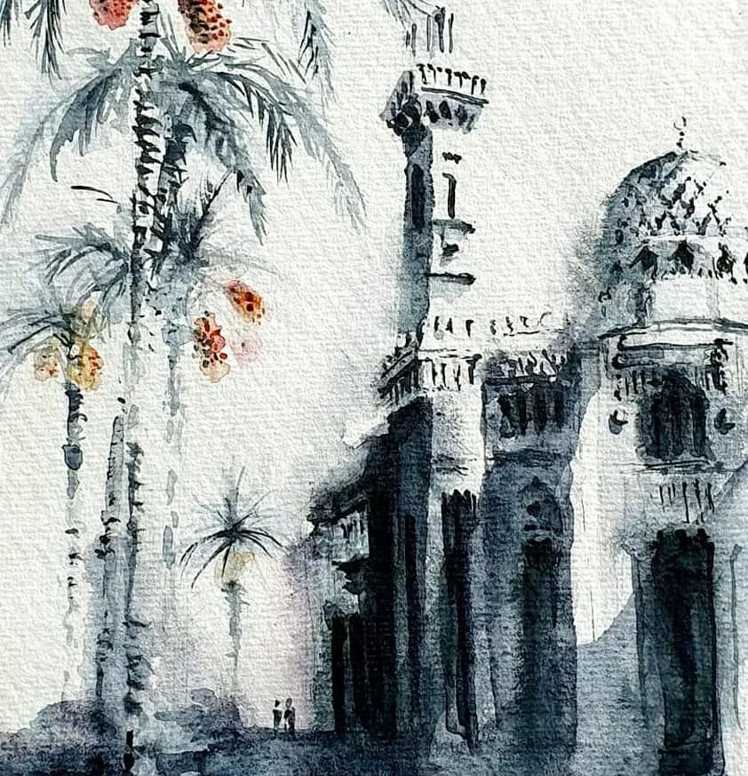 Detail 1 of Mosque in Alexandria, Egypt