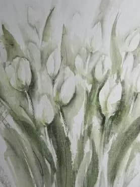 Detail 1 of Shy tulips