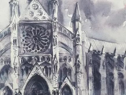 Detail 1 of Stormy Westminster