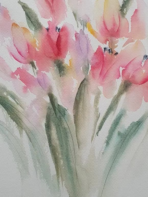 Detail 1 of Timid Tulips
