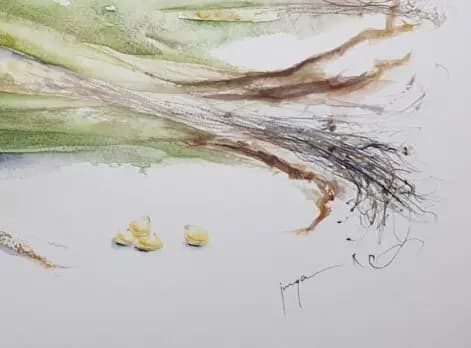 Detail 2 of Unruly Corn
