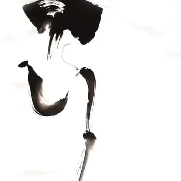 Detail 1 of Waiting Geisha