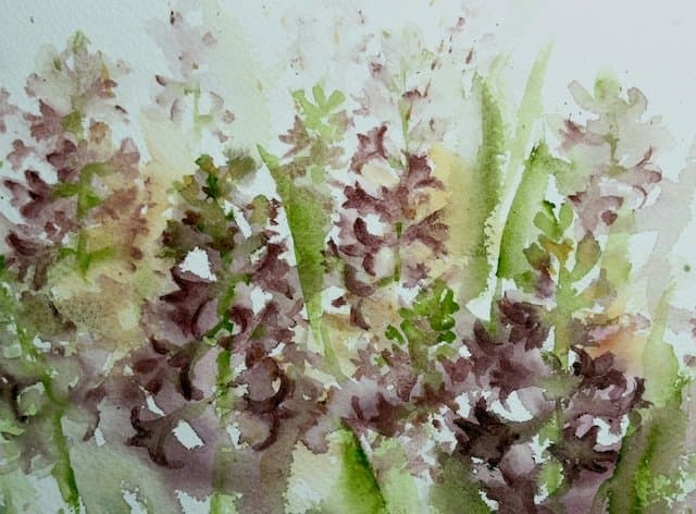Hyacinth, an original watercolour work by Jurga Vilimaite