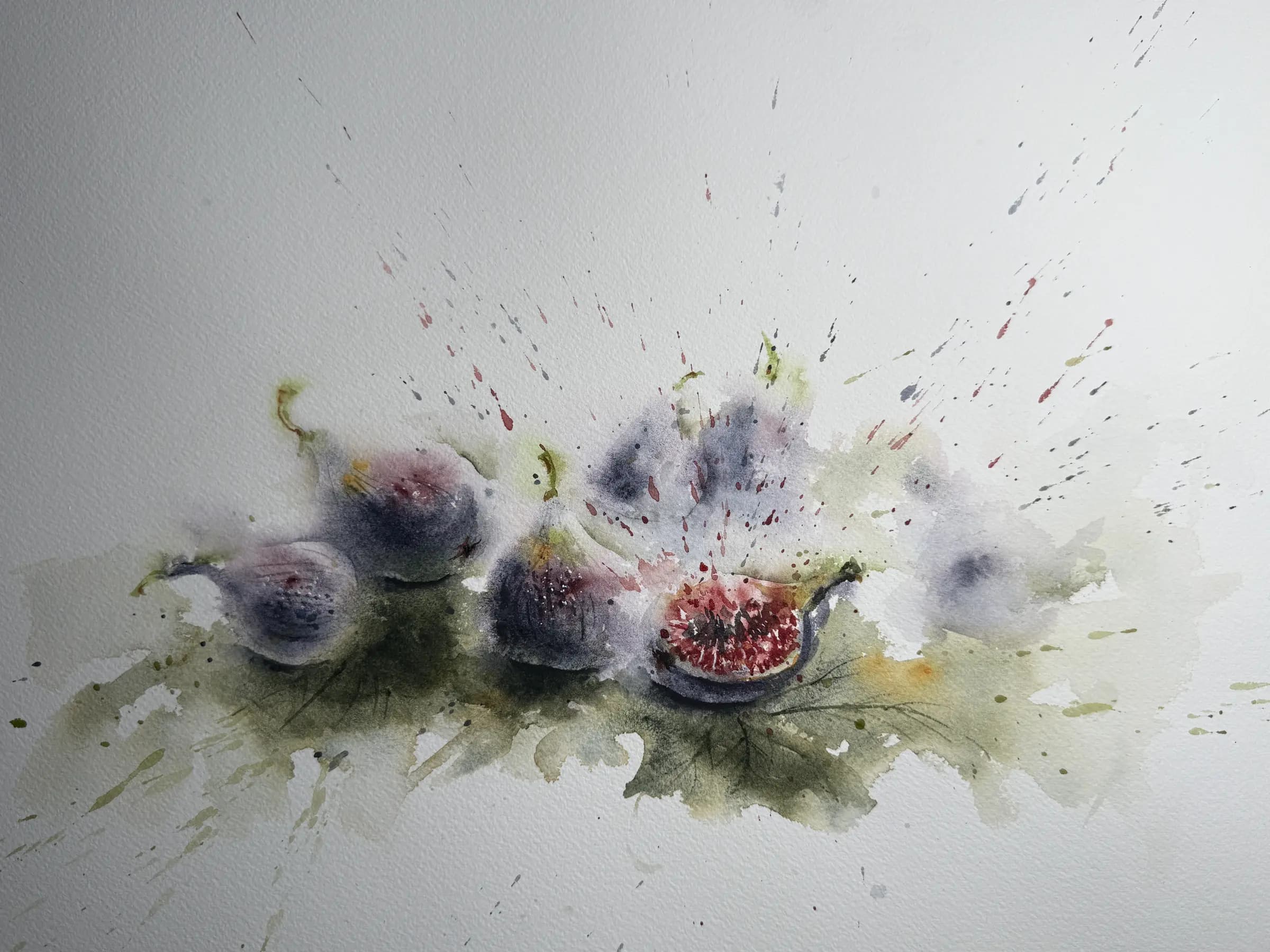Figs watercolour by Jurga Vilimaite