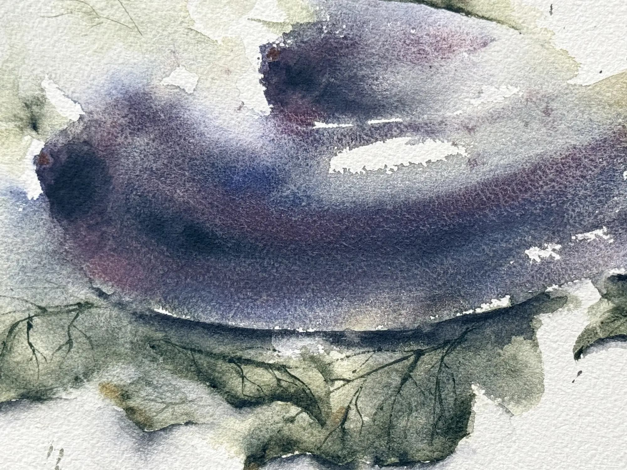 Detail 1 of Resting aubergines