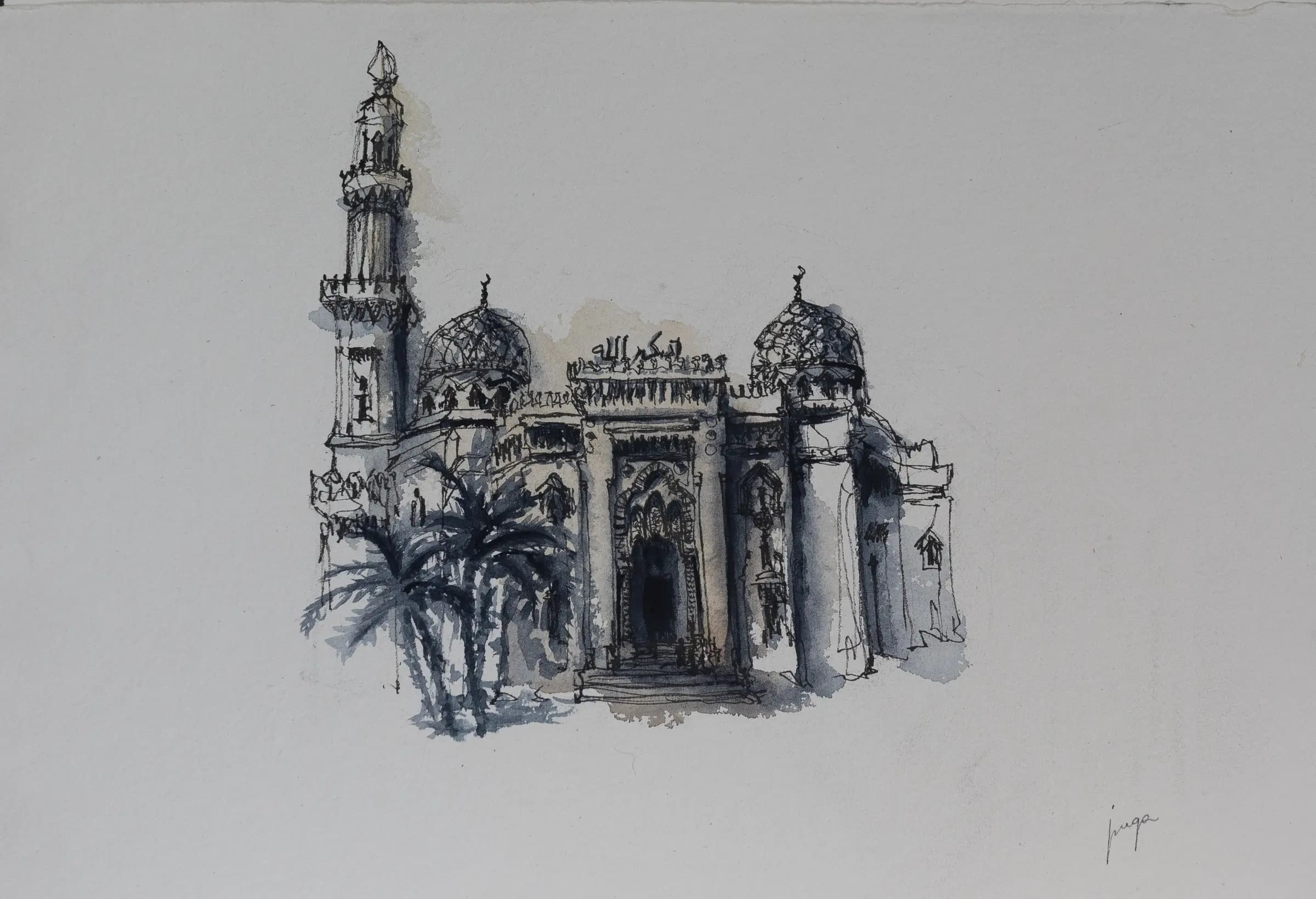 Alexandria Two, an original watercolour painting by Jurga Vilimaite