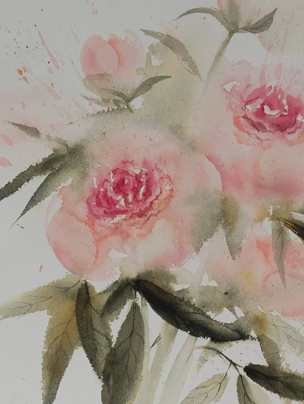 Detail 1 of Peonies Two
