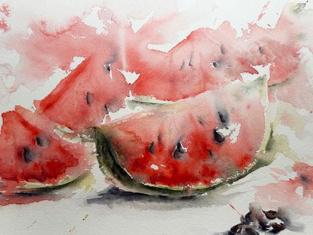 Summer, where are you?, an original watercolour work by Jurga Vilimaite