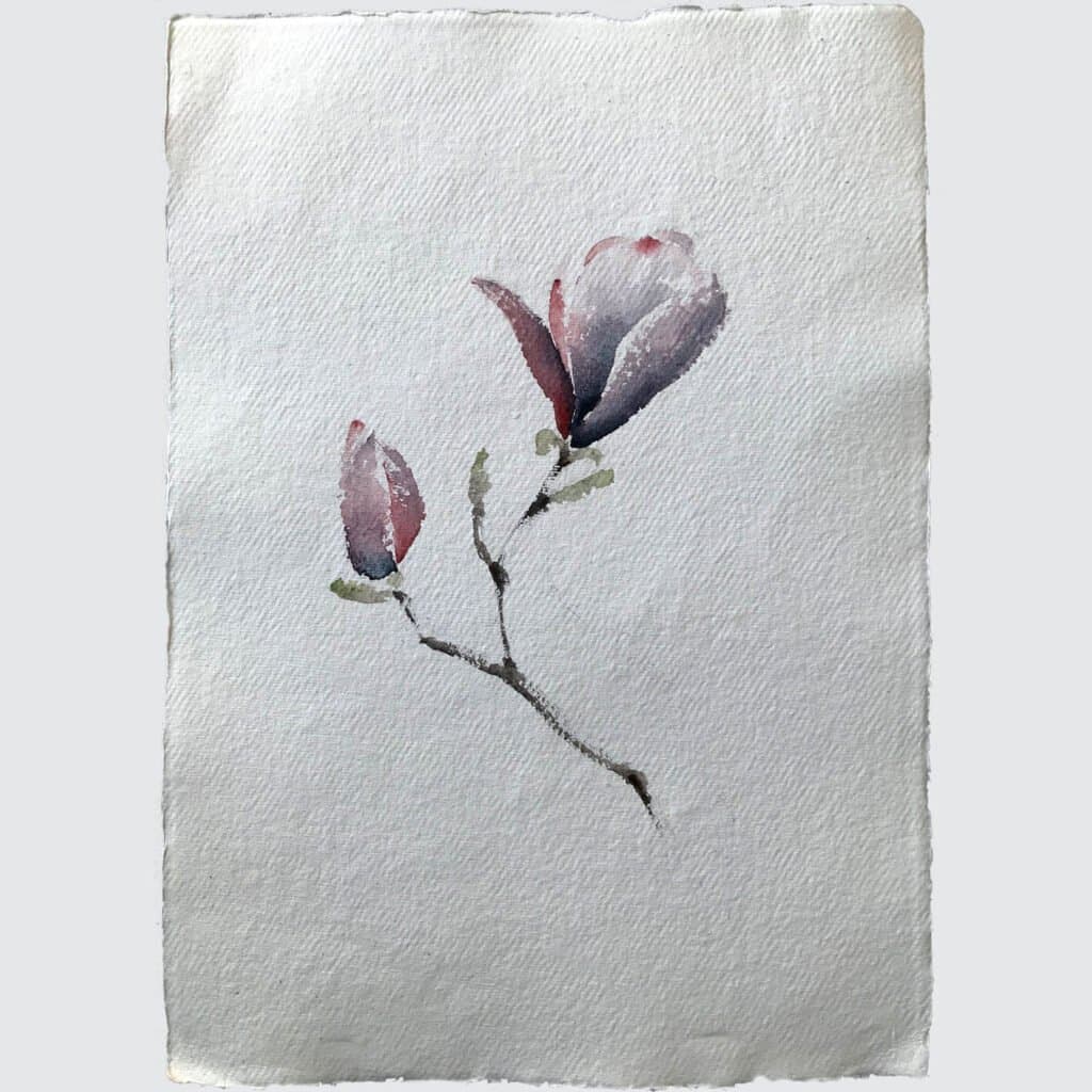 Tulip tree 1, an original watercolour work by Jurga Vilimaite