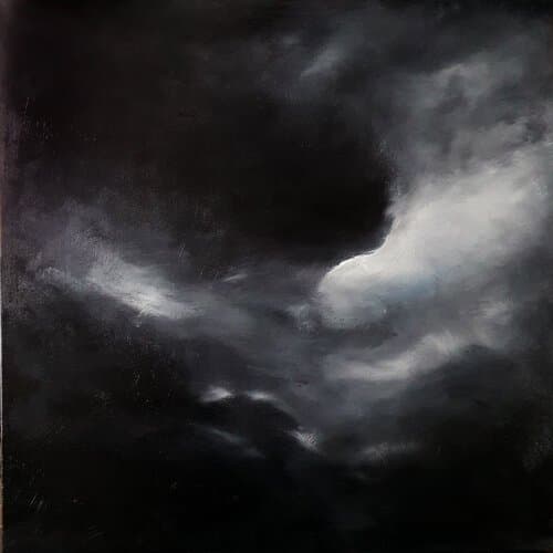 Sea of clouds, an original oil work by Jurga Vilimaite