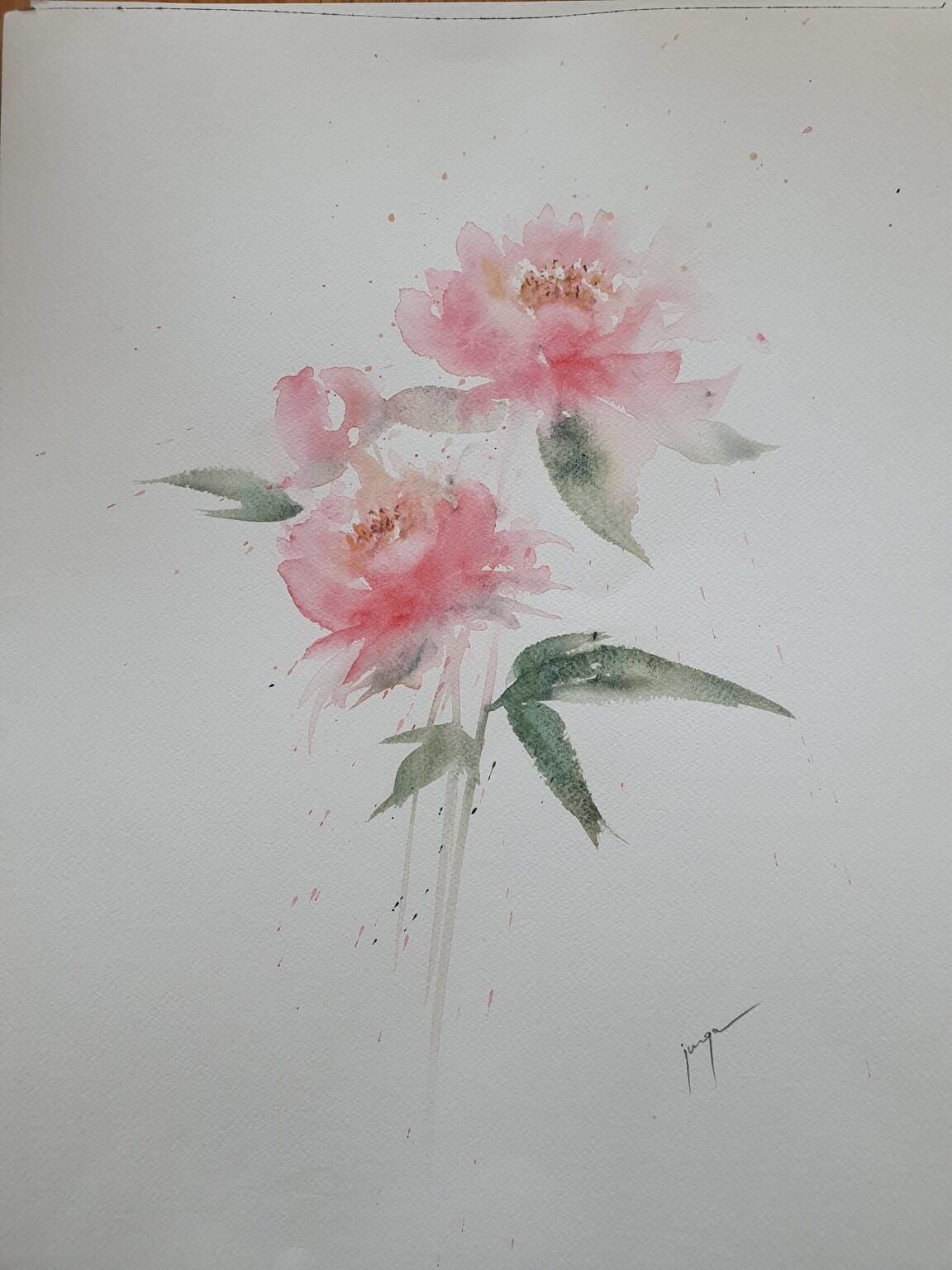 Summer memories, an original watercolour work by Jurga Vilimaite
