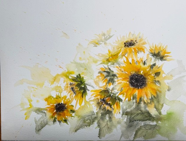 Sunny side, an original watercolour work by Jurga Vilimaite