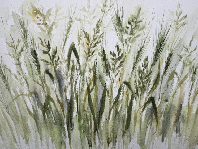 Barefoot walk, an original watercolour work by Jurga Vilimaite