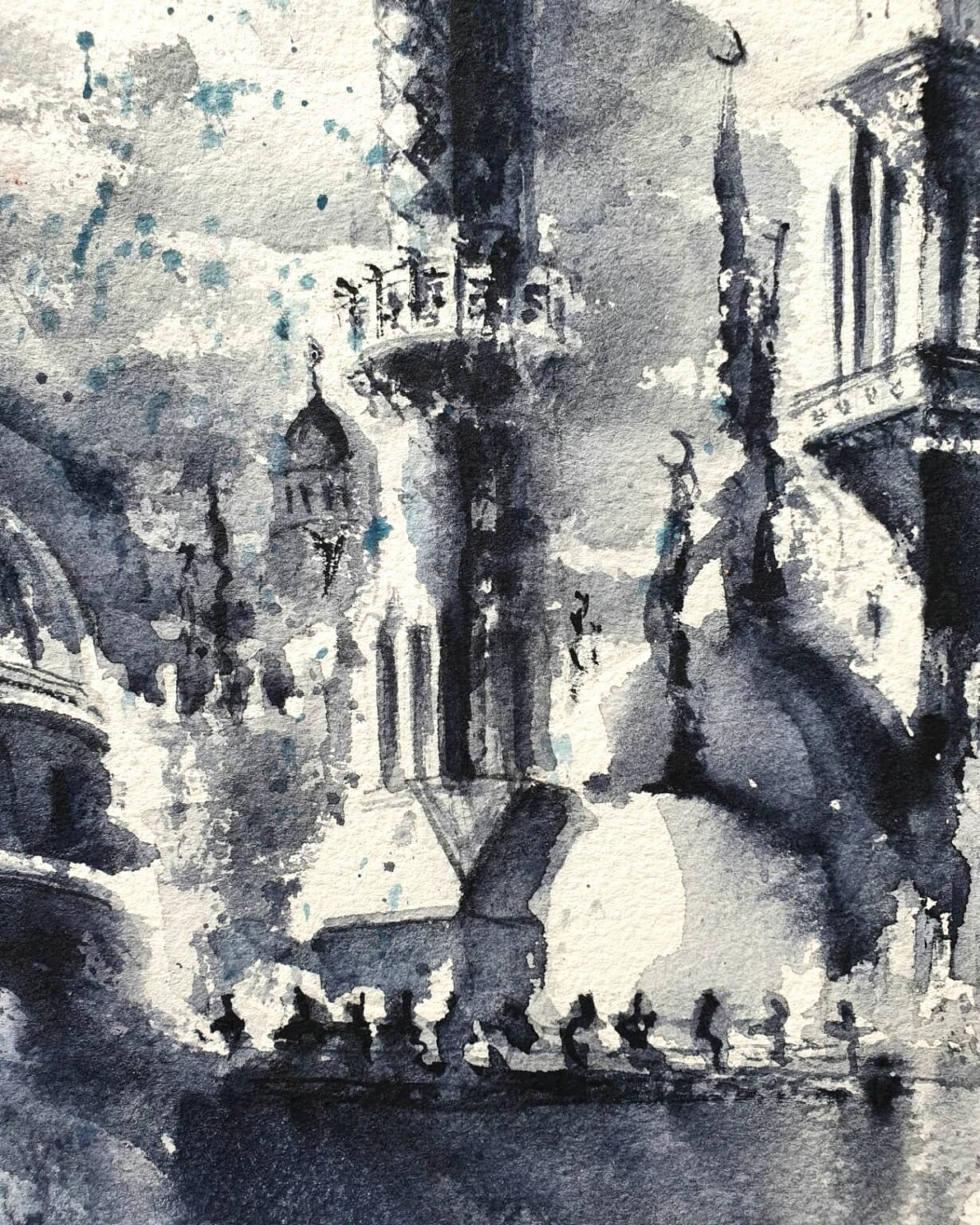 Cairo, Egypt, an original watercolour work by Jurga Vilimaite