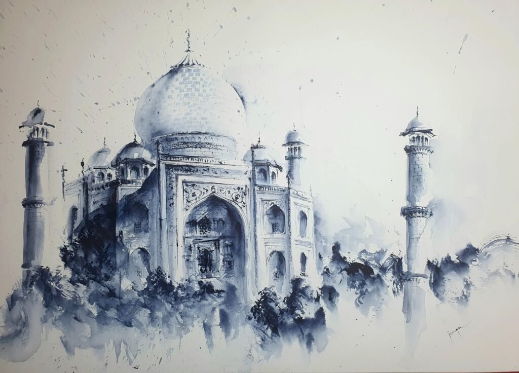 Reunion, an original watercolour work by Jurga Vilimaite