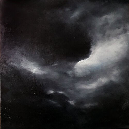 Sea of clouds, an original oil work by Jurga Vilimaite