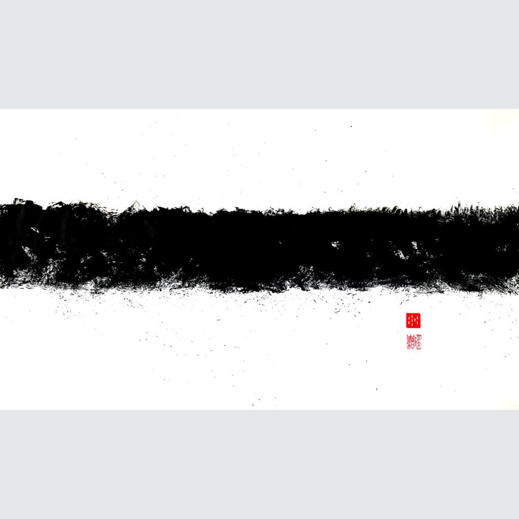 The Battle, an original ink work by Jurga Vilimaite