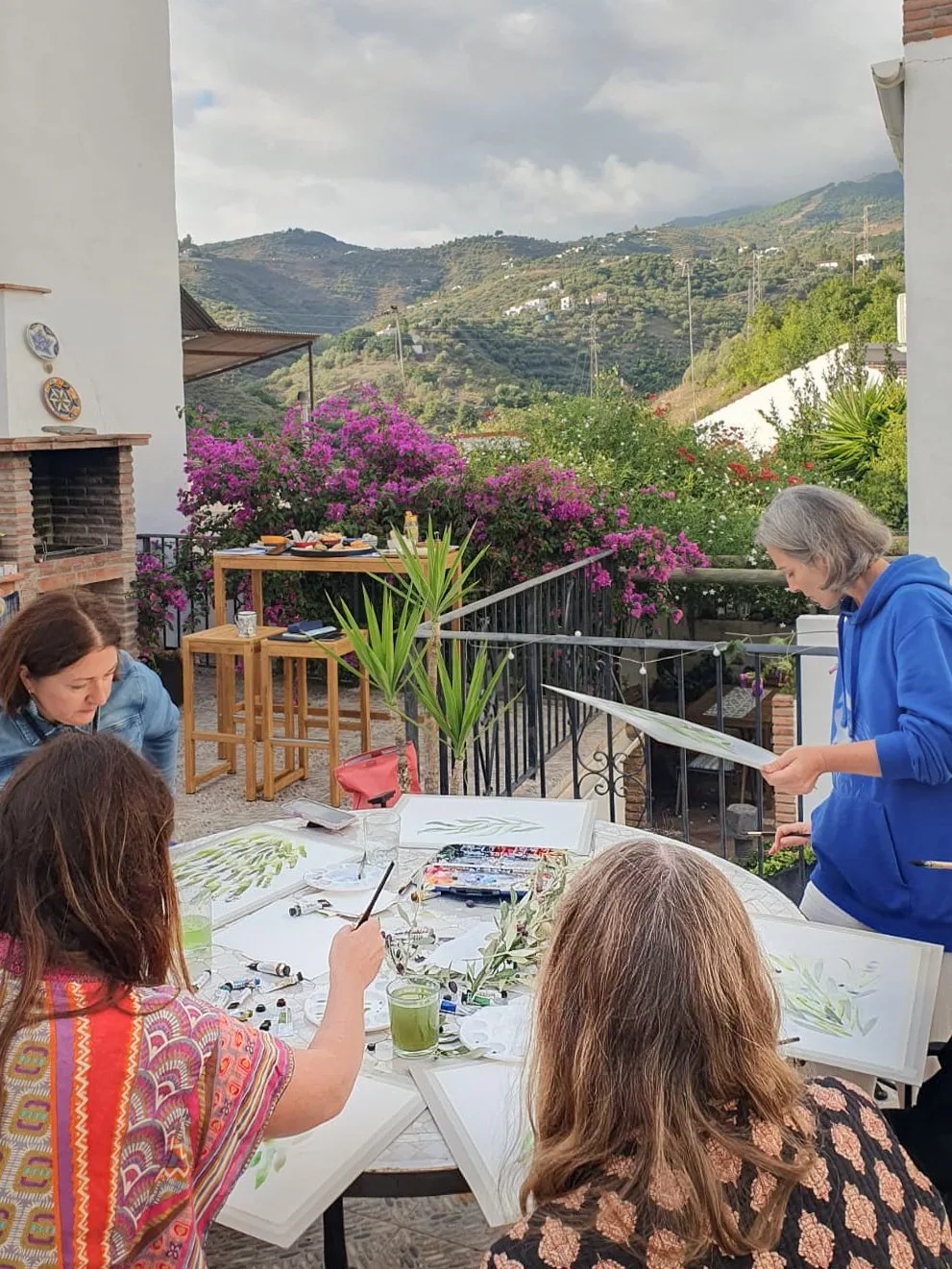 Painting retreat in Archez, 2024