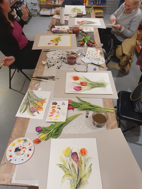 Loose watercolour workshop Cass Art Kensington (1 class £35 / bundle of 5 classes £150) - Image 4