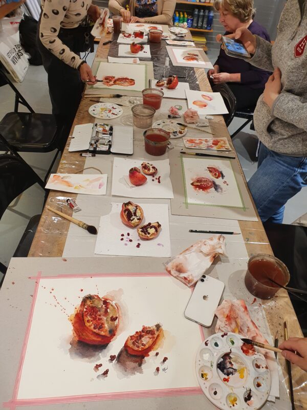 Loose watercolour workshop Cass Art Kensington (1 class £35 / bundle of 5 classes £150) - Image 2